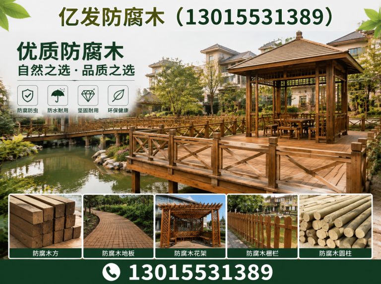 郑州经济技术开发区防腐木凉亭展示图